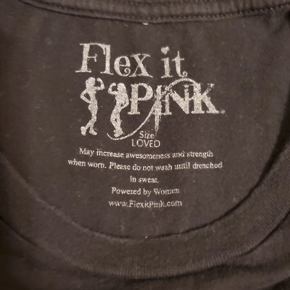 Women's Flex It Pink, Whining Is For The Weak Woman Up Thsirt - Picture 3 of 3